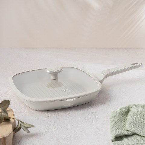 Patelnia grillowa z pokrywką 28 cm BerlingerHaus Sahara Marble BH-8393