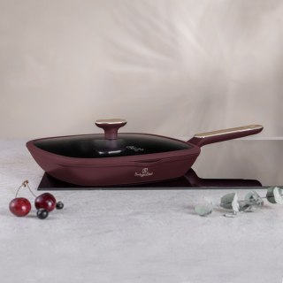 Patelnia grillowa z pokrywką 28cm z powłoką tytanową BerlingerHaus Leonardo Nordic BH-8298