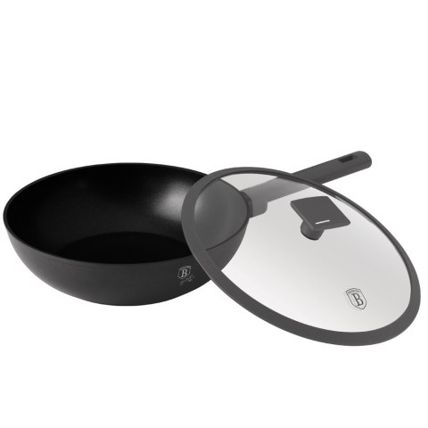 Patelnia wok z pokrywką 28cm BerlingerHaus Antracit BH-8124