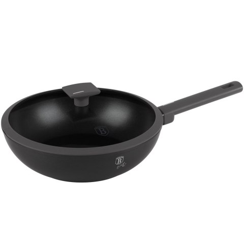 Patelnia wok z pokrywką 28cm BerlingerHaus Antracit BH-8124
