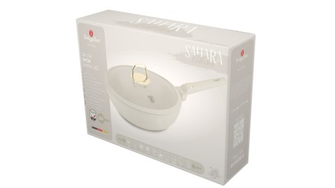 Patelnia wok z pokrywką 28cm BerlingerHaus Sahara BH-8064