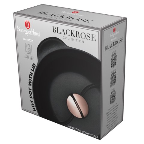 Płytki garnek typu Hot Pot 30cm BerlingerHaus BH- 8627 Black Rose Collection