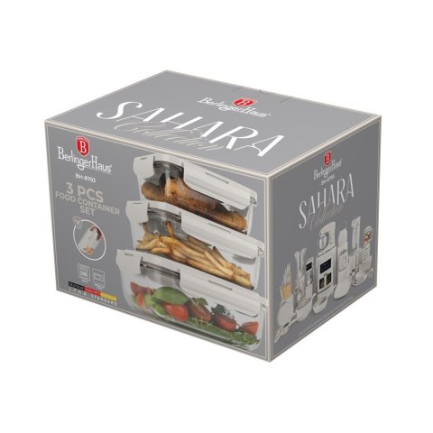 Pojemniki na żywność z pokrywkami BerlingerHaus BH-8793 Sahara Collection