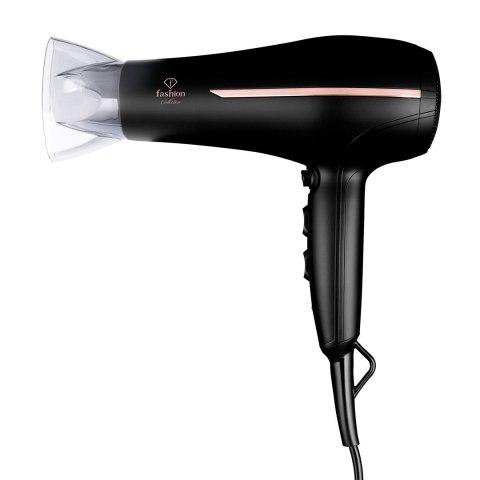 Profesjonalna suszarka do włosów FashionTV FTV-0144 Matte Black-Rose Gold Collection