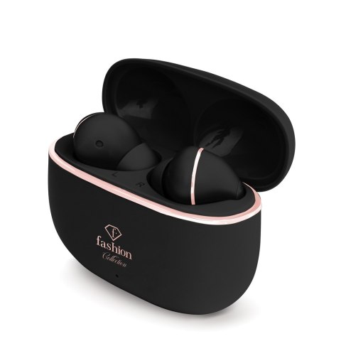 Słuchawki bezprzewodowe Fashion TV by BerlingerHaus FTV-0161 MATTE BLACK- ROSE GOLD