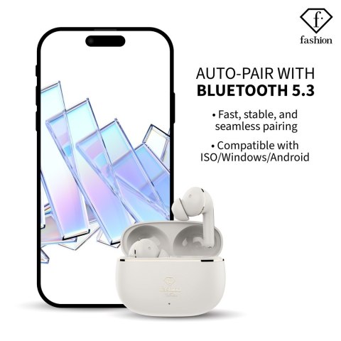 Słuchawki bezprzewodowe Fashion TV by BerlingerHaus FTV-0162 - Cream-Gold