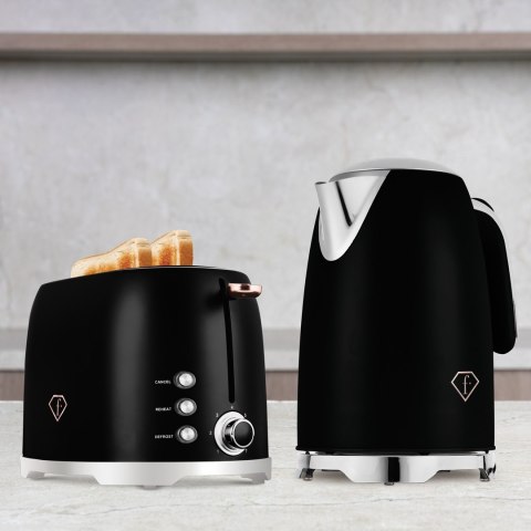 Toster Matte Black Fashion TV by BerlingerHaus FTV-0111