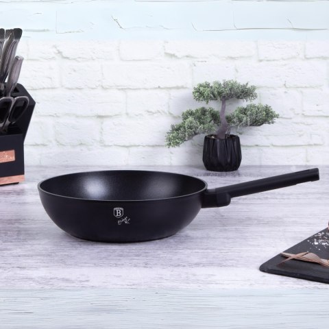 Wok Tytanowy 28cm BerlingerHaus BH-7091 Monaco / Black Rose Collection