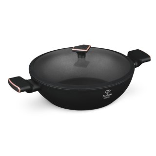 Wok z pokrywką 30 cm Fashion TV FTV-0032 Matte Black-Rose Gold