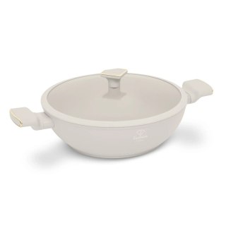 Wok z pokrywką 30 cm FashionTV FTV-0063 Matte Cream Gold Collection