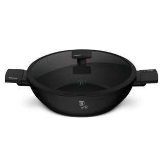 Wok z pokrywką 30 cm Matte Black BerlingerHaus BH-8182