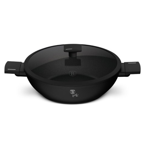 Wok z pokrywką 30 cm Matte Black BerlingerHaus BH-8182