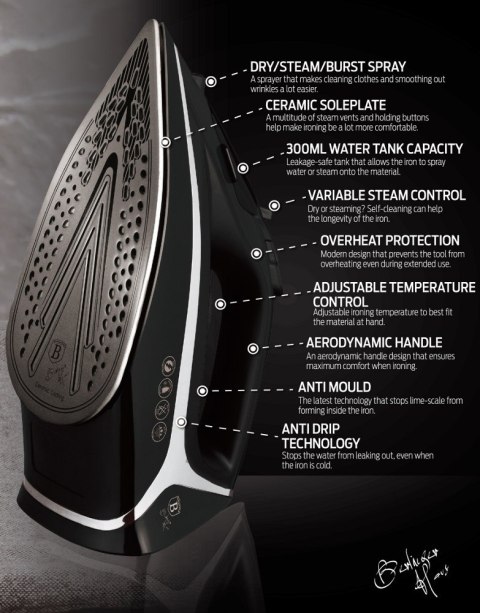 Żelazko 2200W Berlinger Haus BH-9412 Black Silver