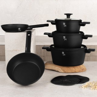 Zestaw 10-el garnki i patelnie BerlingerHaus BH-8197 Matte Black Collection