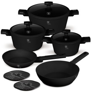 Zestaw 10-el garnki i patelnie BerlingerHaus BH-8197 Matte Black Collection