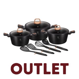 Zestaw 10 elementów garnki, akcesoria BerlingerHaus BH-6154 Black Rose | OUTLET