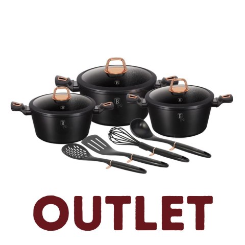 Zestaw 10 elementów garnki, akcesoria BerlingerHaus BH-6154 Black Rose | OUTLET
