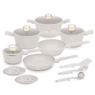 Zestaw 15 el. garnki, patelnie, akcesoria BerlingerHaus Sahara BH-8081