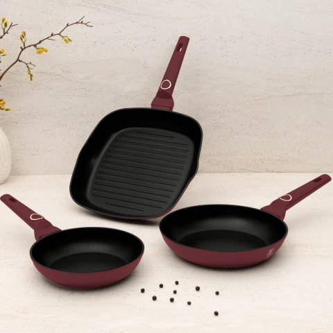 Zestaw 3 patelni BerlingerHaus Leonardo Collection BH-8049