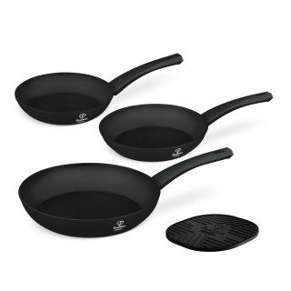 Zestaw 3 patelni + podkładka Fashion TV FTV-0044 Matte Black- Rose Gold