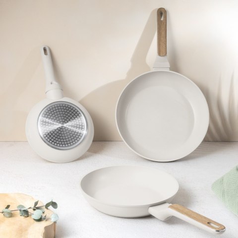 Zestaw 3 patelni z elementami drewna BerlingerHaus Sahara BH-8322