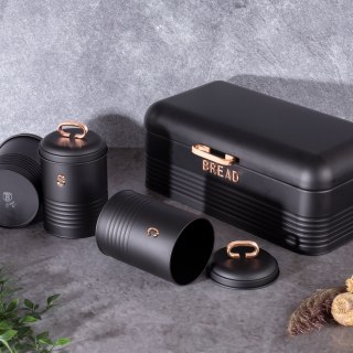 Zestaw 3 pojemników i chlebak Black rose BH-6753