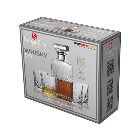 Zestaw do whisky karafka 750 ml + szklanki BerlingerHaus BH-8657