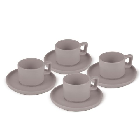 Zestaw filiżanek do espresso 4szt BerlingerHaus Taupe BH-10016
