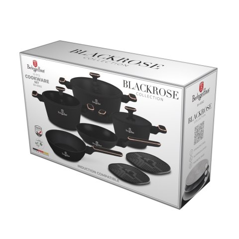 Zestaw garnków 10 el. BerlingerHaus BH-8362 Black Rose