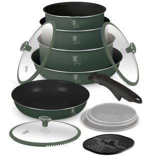 Zestaw garnków 12el. z odpinaną rączką BerlingerHaus Matte Green Collection BH-8423