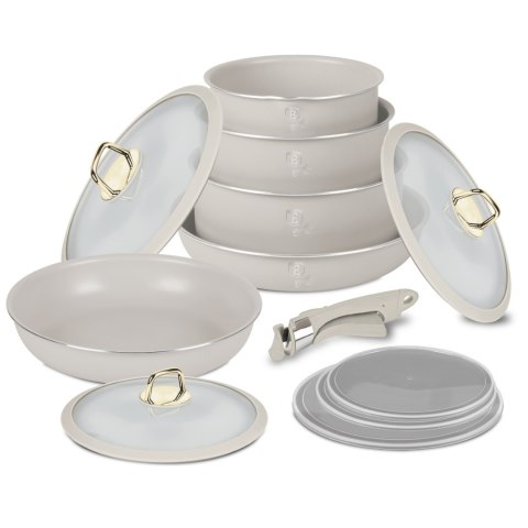 Zestaw garnków 12el. z odpinaną rączką BerlingerHaus Sahara Collection BH-8247