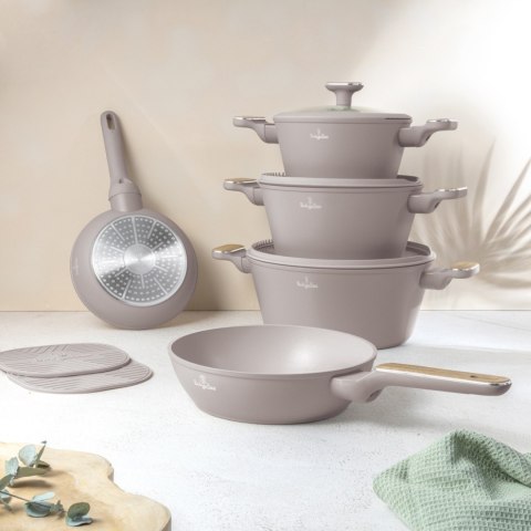Zestaw garnków i patelni 10 el. BerlingerHaus BH-8343 Taupe Nordic