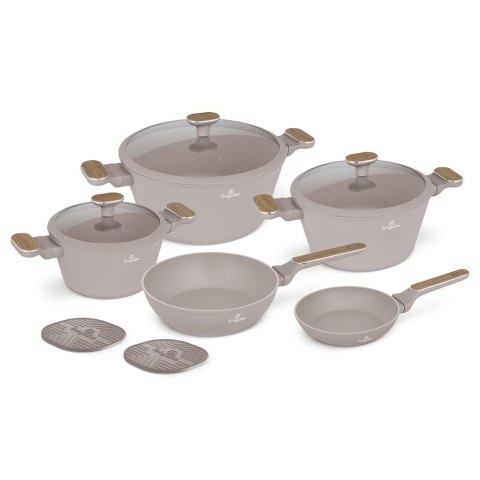 Zestaw garnków i patelni 10 el. BerlingerHaus BH-8343 Taupe Nordic