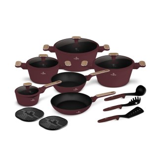 Zestaw garnków i patelni 15 elementów Berlinger Haus - Leonardo Nordic Collection BH-8306