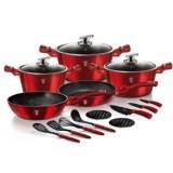Zestaw garnków i patelni 17 el. BerlingerHaus Burgundy BH-6162