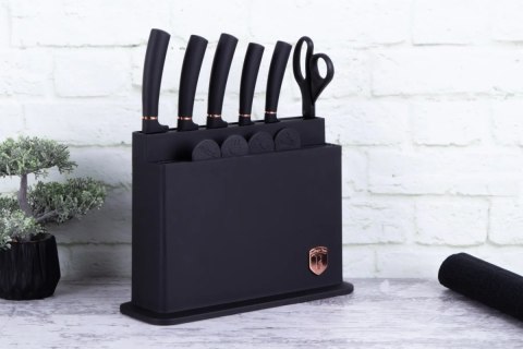 Zestaw noży w bloku i desek do krojenia BerlingerHaus Black Rose BH-2491