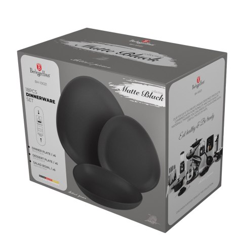 Zestaw obiadowy 18 el. BerlingerHaus Matte Black BH-10021