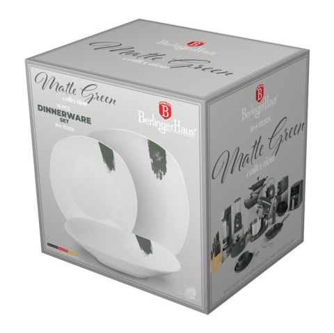 Zestaw obiadowy 18 el. BerlingerHaus Matte Green BH-10205