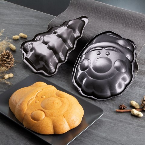 Zestaw świątecznych form do pieczenia Mikołaj Choinka BerlingerHaus BH-6950 Carbon