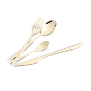 Zestaw sztućców 24 szt. FashionTV FTV-0082 Mirror champagne