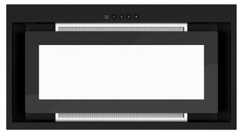 Okap AKPO WK-12 EVITA CZARNY PÓŁMAT 60 CZARNE SZKŁO 450