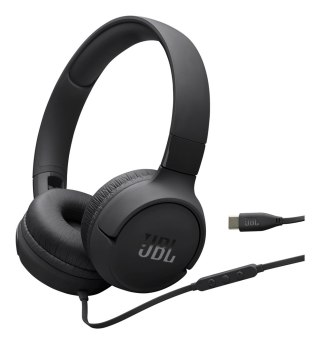 Słuchawki przewodowe JBL Tune 520 USB-C Czarne