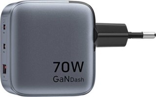 Ładowarka Vention 70W GaN PD 1x USB-A 2x USB-C czarna