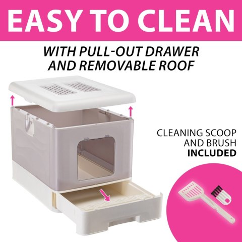 FERPLAST SAHARA TOILET GREEN kuweta dla kota