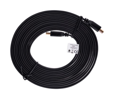 Kabel Lanberg CA-HDMI-21CU-0050-BK (HDMI M - HDMI M; 5m; kolor czarny)