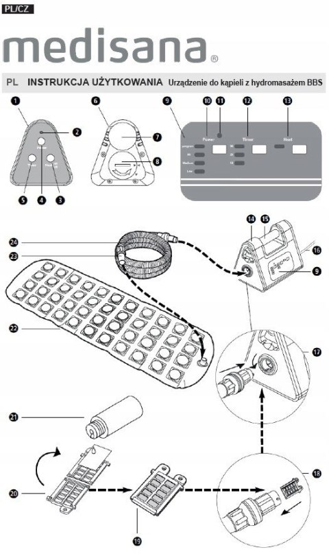 Mata do kąpieli Bath Spa New Medisana BBS