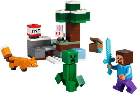 LEGO Minecraft 21583 Przygoda Steve'a w tajdze