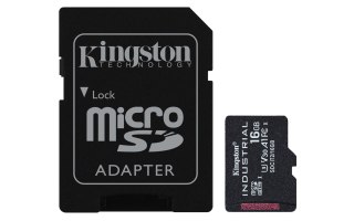 KINGSTON microSDHC 16GB Industrial C10 A1 pSLC Card