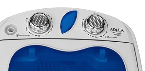 Pralka turystyczna Adler AD 8051 (1000 obr/min; 3 kg; 370 mm; kolor niebieski) (WYPRZEDAŻ)