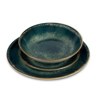 Zestaw obiadowy 18 el. BerlingerHaus BH-10300 Matte Green Collection